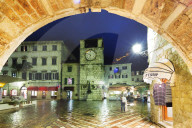 Europe, Balkans, Montenegro, Kotor, clock tower, Unesco site