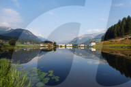 Europe, Switzerland, Graubunden, Engadine, Scuol Tarasp, alpine village