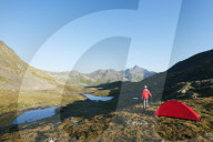 Europe, Switzerland, Graubunden, Engadine, mountain scenery in the Unterengadin