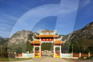 South East Asia, Thailand, Prachuap Kiri Khan, Khao San Roi Yot National Park, chinese temple