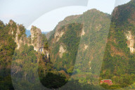 South East Asia, Thailand, Surat Thani province, Khao Sok National Park, Wat Tham Phanthurat temple