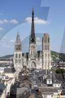 View of Rouen Notre-Dame Normandy France