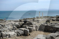The Phoenician Roman port of Tharros, Sardinia, Italy, Mediterranean, Europe