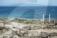 The Phoenician Roman port of Tharros, Sardinia, Italy, Mediterranean, Europe