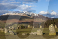 Saddleback [Blencathra], from Castlerigg Stone Circle, English Lake District National Park, Cumbria, England, UK