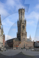 Belfry, Market Place, Bruges, UNESCO World Heritage Site, Belgium, Europe