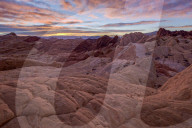 Sunrise over sandstone formations, Valley Of Fire State Park, Nevada, United States of America, North America