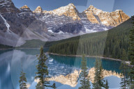 Moraine Lake and the Valley of the Ten Peaks, Rockies, Banff National Park, Alberta, Canada. Autumn (September) 2015.