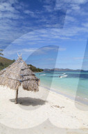 Beach on Mana Island, Mamanuca Islands, Fiji