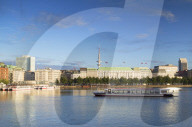 Television Tower and Binnenalster Lake, Hamburg, Germany