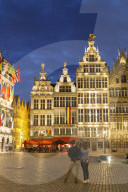 Guild houses in Main Market Square, Antwerp, Flanders, Belgium
