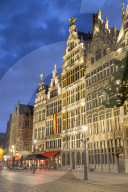 Guild houses in Main Market Square, Antwerp, Flanders, Belgium