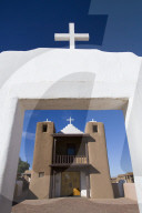 San Geronimo Chapel, Taos Pueblo, UNESCO World Heritage Site, Pueblo Dates to 1000 AD, New Mexico, USA