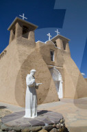 San Francisco de Asis Mission Church, National Historic Landmark, Established1772, Ranchos de Taos, New Mexico, USA