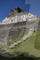 Stucco Frieze, Castillo, Xunantunich Mayan Ruins, outside San Ignacio, Belize
