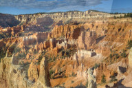 Hoodoos, on the Queens Garden Trail, Bryce Canyon National Park, Utah, United States of America, North America