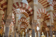 Arches and Columns, The Great Mosque (Mosquita) and Cathedral of Cordoba, UNESCO World Heritage Site, Cordoba, Spain