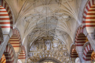 Horseshoe Arch in Choir, The Great Mosque (Mosquita) and Cathedral of Cordoba, UNESCO World Heritage Site, Cordoba, Spain