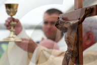 Visitation monastery. Catholic mass. Eucharist.