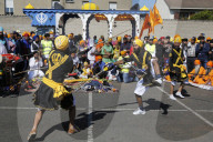 Hola Mohalla, the sikh new year, in Bobigny, France. Martial arts.