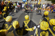 Hola Mohalla, the sikh new year, in Bobigny, France. Martial arts.