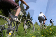 Dre Dans le l'Darbon : mountain bike race in the french Alps.