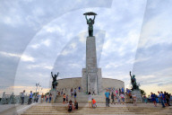 The Liberty Statue is a monument on the GellÃ©rt Hill in Budapest, Hungary, Europe