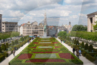 Mont des Arts Garden, Brussels, Belgium, Europe
