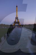 Eiffel Tower in evening, Paris, France, Europe