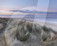 Subtle twilight colours at Winterton on Sea, Norfolk, England, United Kingdom, Europe