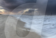 A stormy evening at Waxham, Norfolk, England, United Kingdom, Europe