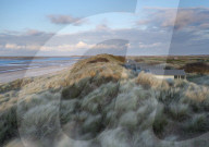 A windy evening at Brancaster Beach, Norfolk, England, United Kingdom, Europe