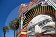 Australia, Victoria, Melbourne, St Kilda, Luna Park Entrance