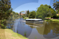 Australia, South Australia, Adelaide, River Torrens and 'Popeye' boat