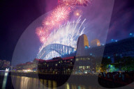 Australia, New South Wales, Sydney, Sydney Harbour Bridge & New Years Eve Fireworks