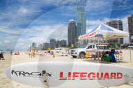 Australia, Queensland, Gold Coast, Surfers Paradise, Lifeguard Station