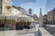 Main Square, Hvar, Hvar Island, Dalmatia, Croatia, Europe