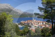 View of Korcula Town, Korcula, Dalmatia, Croatia, Europe