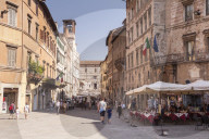 Corso Pietro Vannucci in Perugia, Italy.