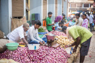 Vegetables for sale in Mapusa Market, Goa, India