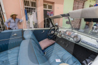 A vintage 1948 Mercury Eight American car working as a taxi in the UNESCO World Heritage town of Trinidad, Cuba.