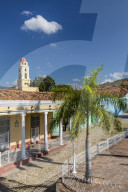 The Convento de San Francisco and Plaza Mayor in the UNESCO World Heritage town of Trinidad, Cuba.