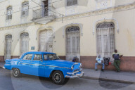 Classic 1950's Dodge taxi, locally known as 'almendrones' in the town of Cienfuegos, Cuba.