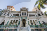 Exterior view of Palacio de Valle, Valle's Palace, in Punta Gorda, Cienfuegos, Cuba.