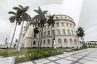 The Cuban Capitol building, El Capitolio, downtown Havana, Cuba.
