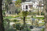 Garden of Dreams, Gallery building and pond, Kaiser Mahal Palace, Thamel district, Kathmandu, Nepal