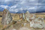 Prehistoric archaeological Karer site of Zorats, Sisian, Syunik Province, Armenia, Caucasus, Asia