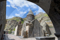 4th century Geghard Monastery, Kotayk Province, Yerevan, Armenia, Caucasus, Asia, Unesco World Heritage Site