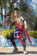 Participant of the Hornbill Festival, Kohima, Nagaland, India