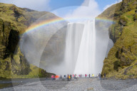 Skogar Waterfall, Skogar, Iceland, Polar Regions